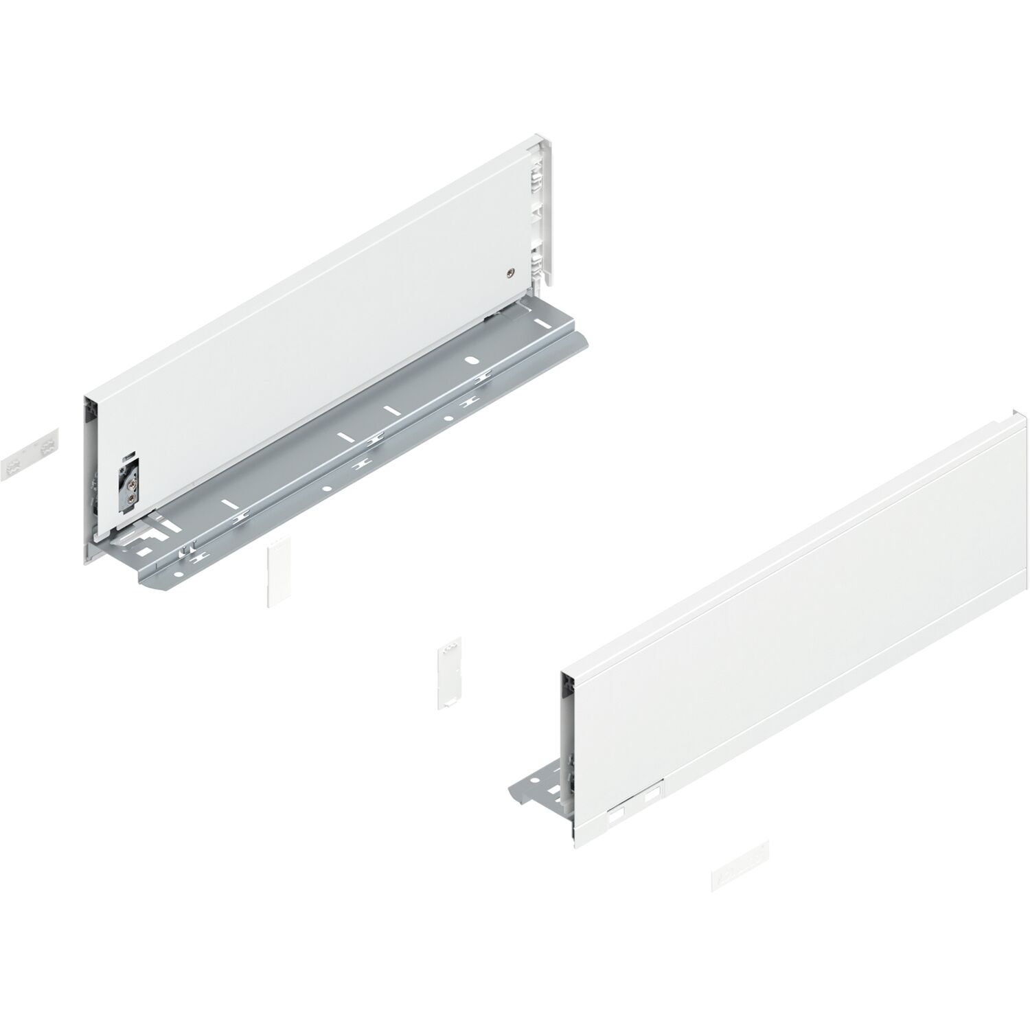 blum LEGRABOX pure Zarge Höhe K, NL 400, Seidenweiß-matt