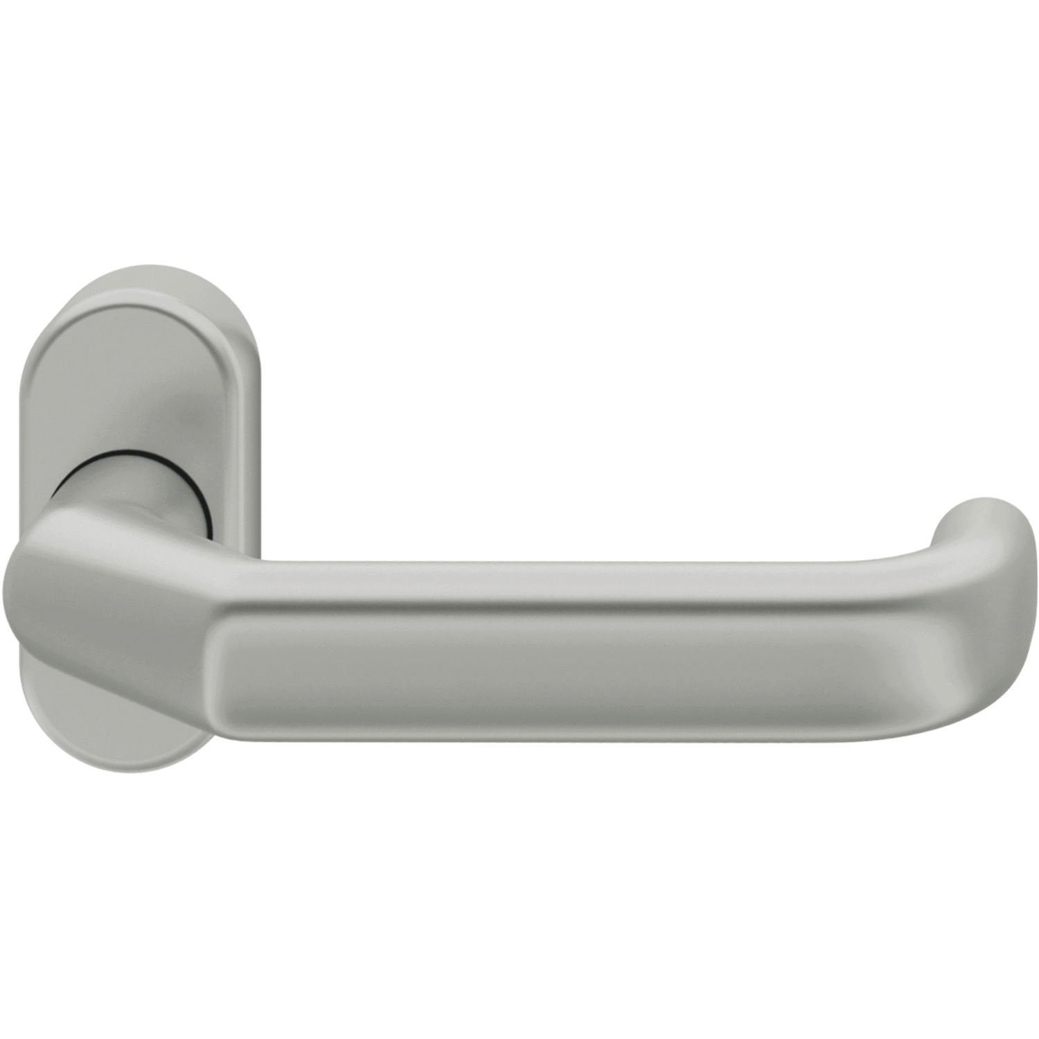 FSB FH-Rahmentürdrücker 06 0662 Hochhaltefeder B Rosette oval Aluminium silber