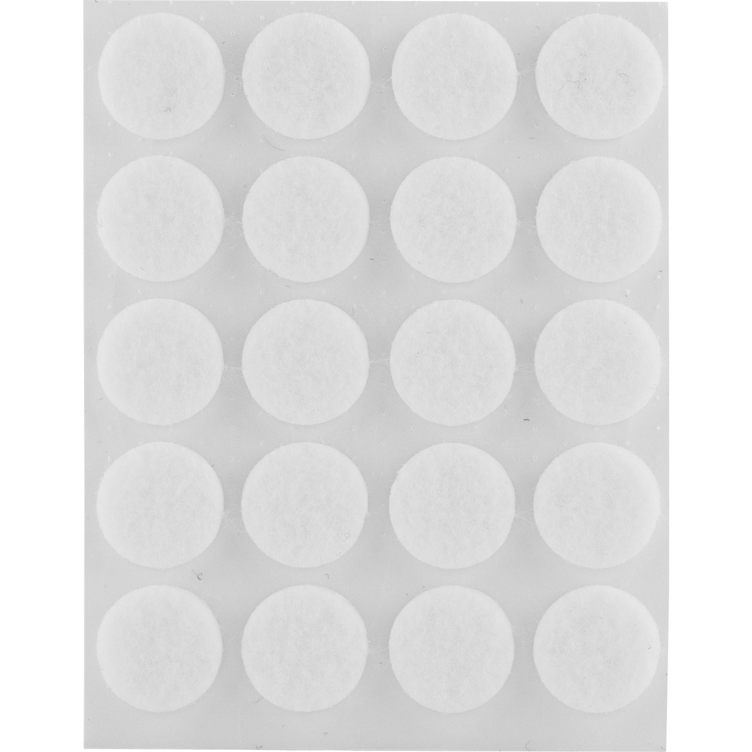 Filzgleiter rund, 17,Materialstärke 3 mm, selbstklebend, weiß, Inhalt 20 ST