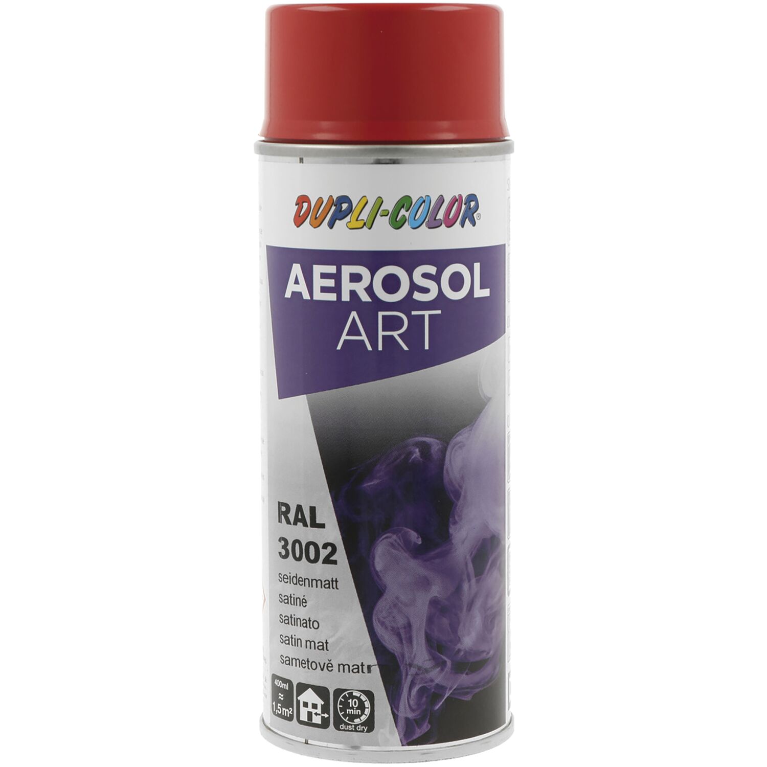 Dupli-Color Lackspray Aerosol Art 400ml karminrot seidenmatt / RAL 3002 (400 ml)