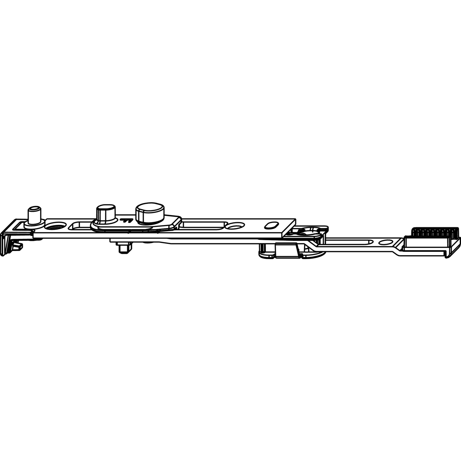 Maco #212689 MACO MM Kippverschluss unten, mit KS für Fenster, FFH 470-1750 mm (212689)