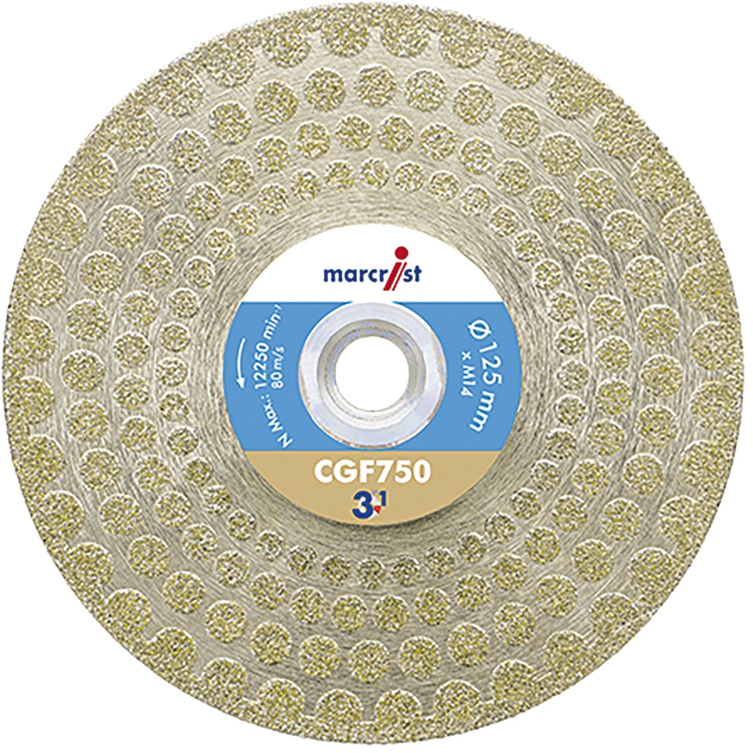 Marcrist Diamant Trenn-Schleifscheibe CGF750 125 mm 3in1