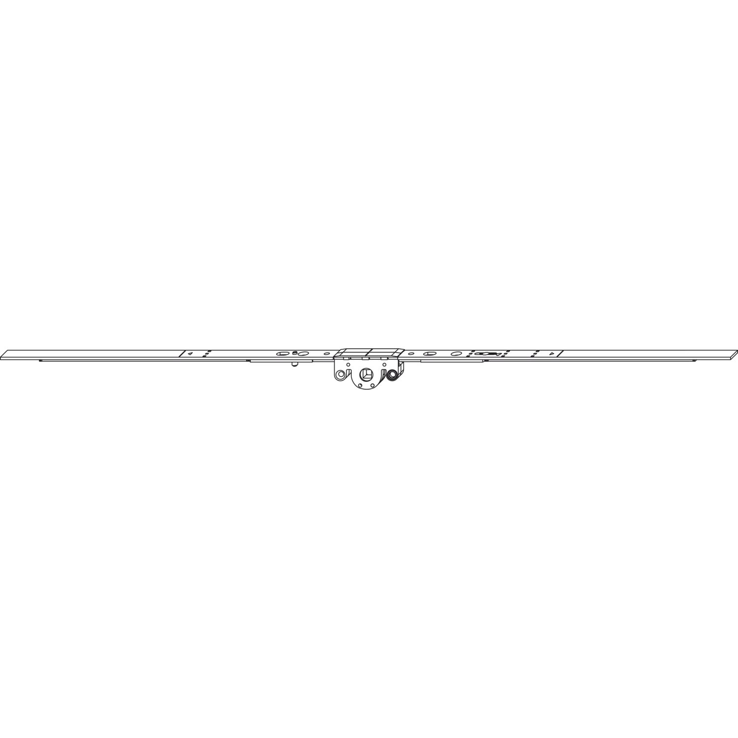 Winkhaus WINKHAUS Getriebe mittig GAM. 800, DM 15,5 mm, FFH 510-800 mm, silber