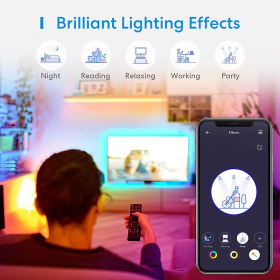 Meross Smartes LED Strip with RGBWW 5m WiFi HomeKit