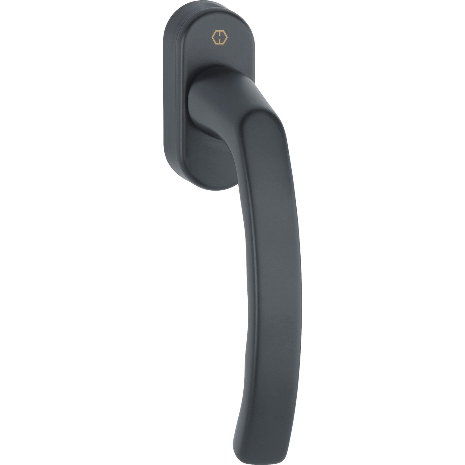 Hoppe HOPPE Fenstergriff LIÈGE, Vierkant 7 x 40 mm, Alu schwarz matt