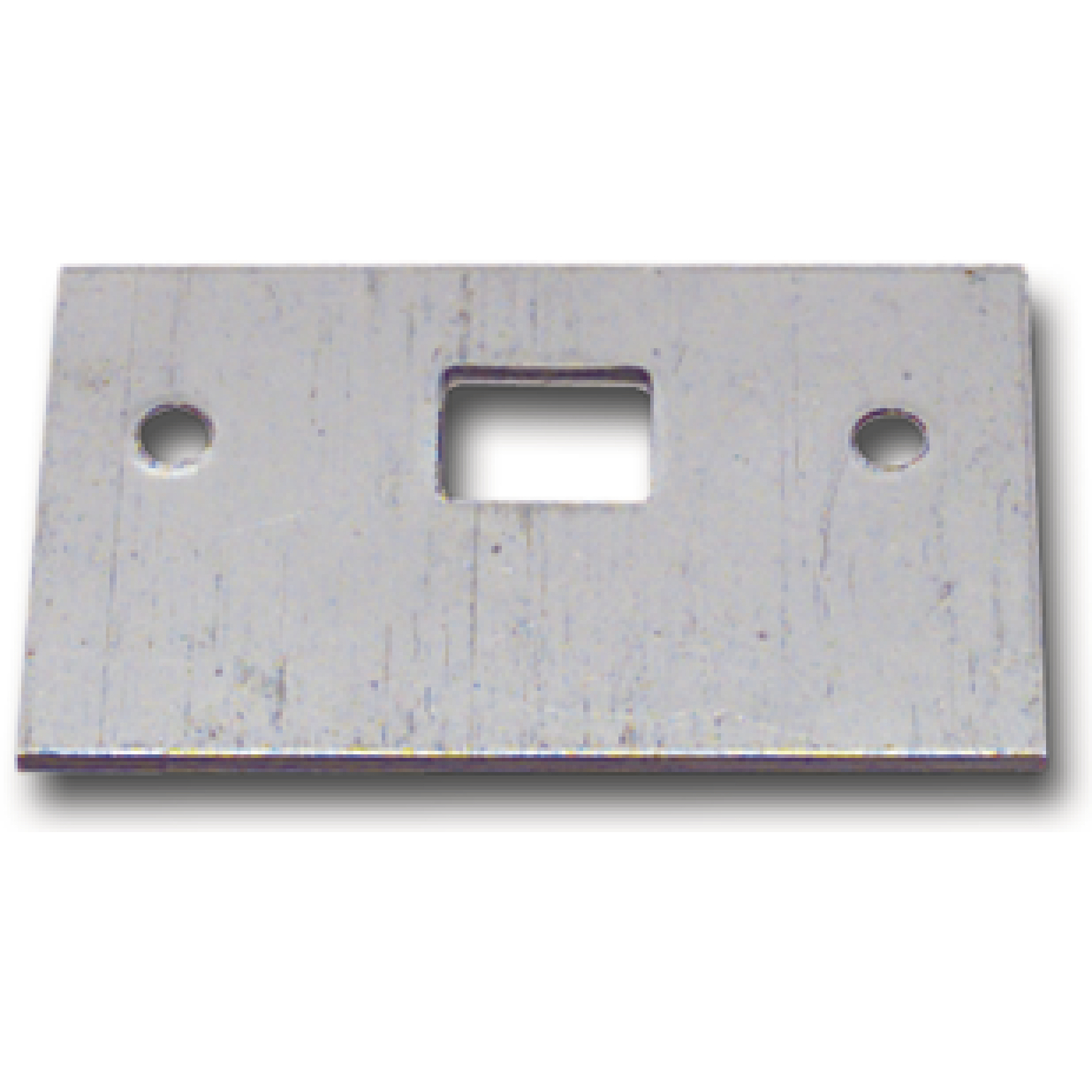 Reparaturschließblech für Einlegstange gerade, 53 x 33 mm, Stahl verzinkt