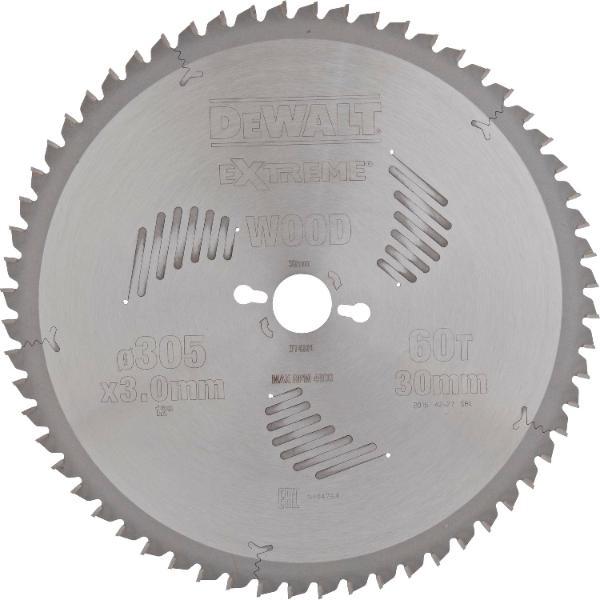 DeWalt Kreissägeblatt HW ø 305x3,0x30 mm Z60 Wechselzahn (WZ) negativ