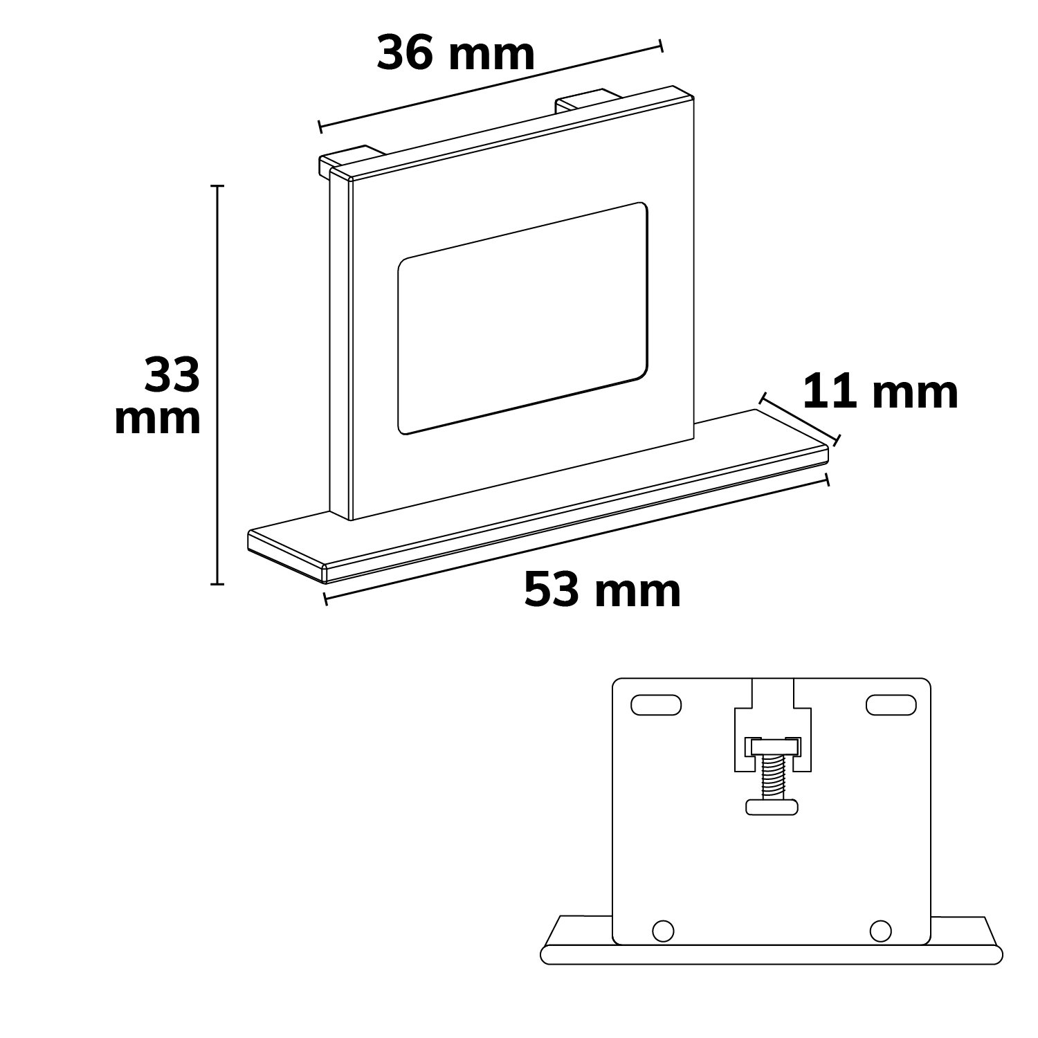 ISOLED 3-Phasen Einbau Classic Endkappe weiß 1 Stück