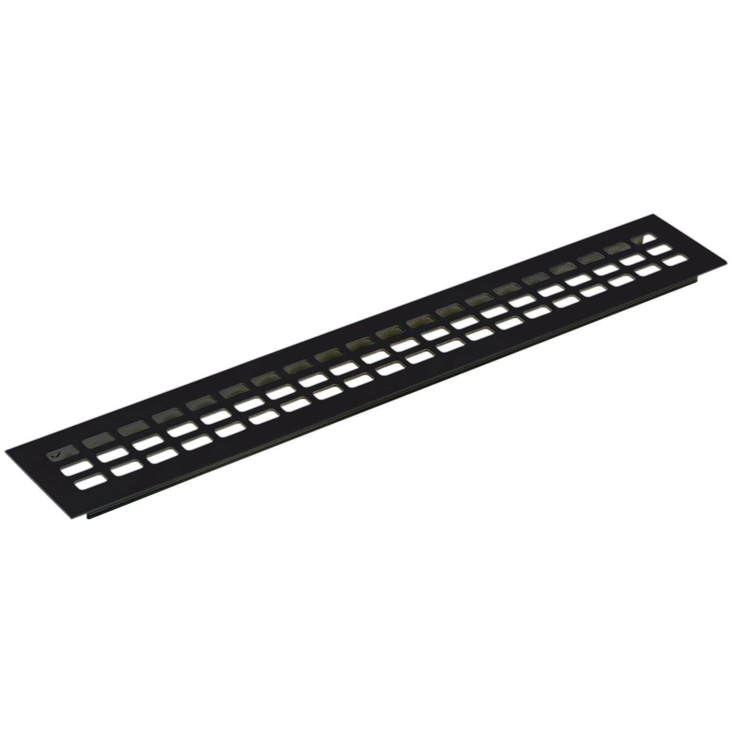Lüftungsgitter 600 x 60 mm Aluminium schwarz eloxiert