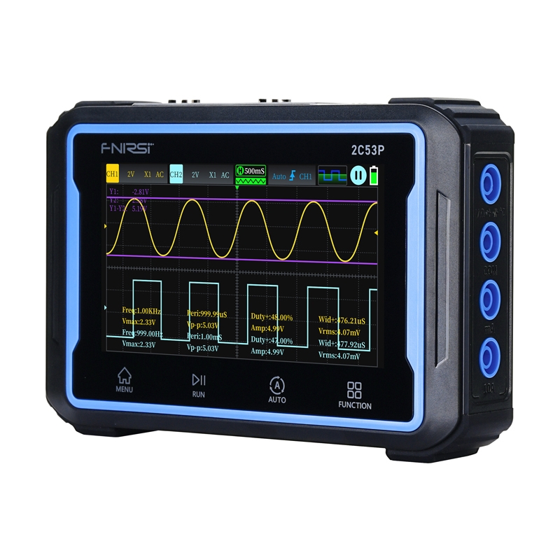 FNIRSI Tragbares 3-in-1-Oszilloskop mit 4,3-Zoll-Touchscreen