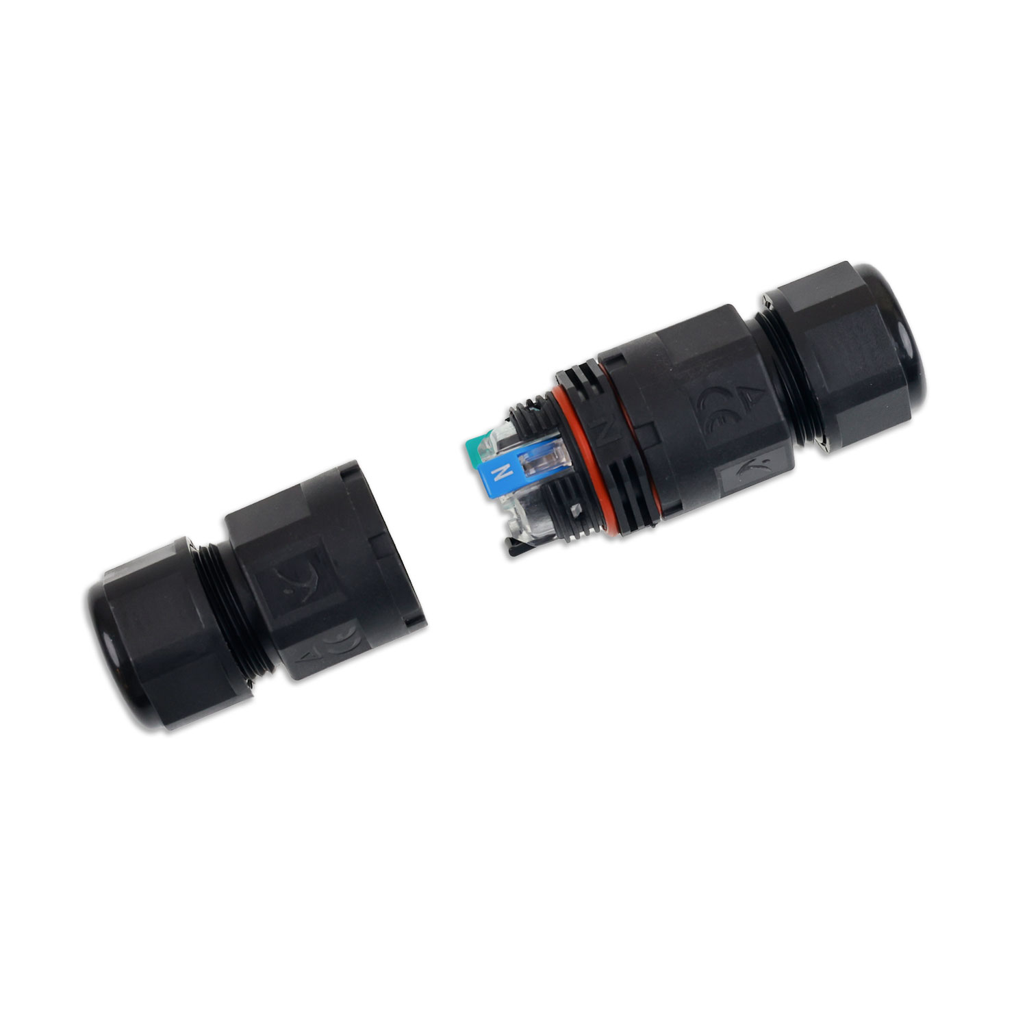 ISOLED Kabelverbinder IP68 3-polig 0.75-2.5mm² mit Federklemme max. 250V 16A Manteldm. 6.5-11mm