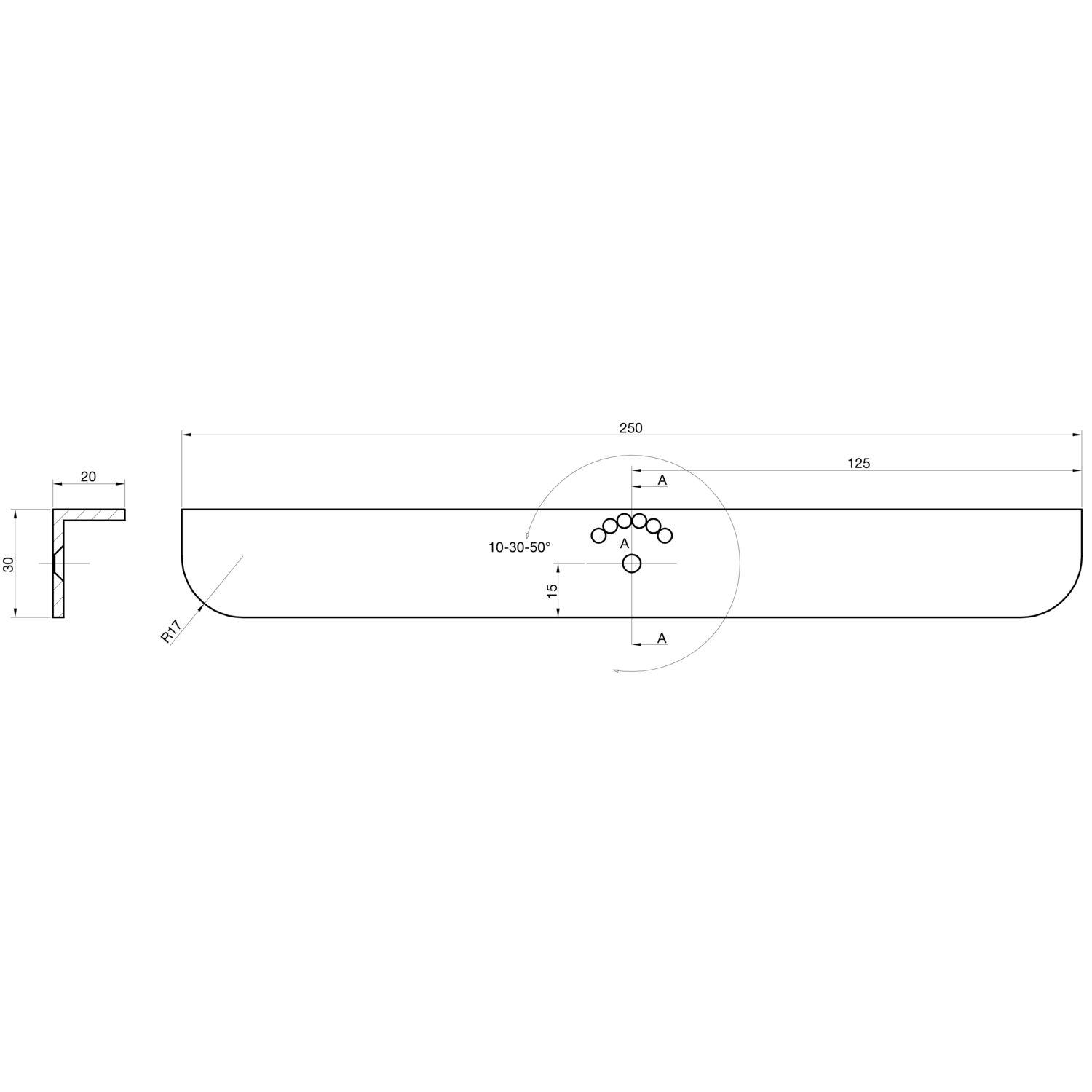 ALU-STYLE GP System Bodenträger für Holz starr, alufarbig