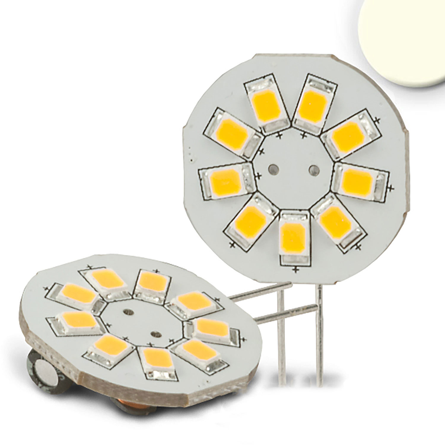 ISOLED G4 LED 9SMD 1,5W neutralweiß Pin seitlich