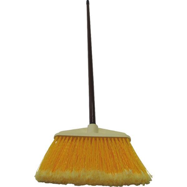 Masta Haus und Hofbesen mit Kunststofffasern und Metallstiel Länge 1300 mm