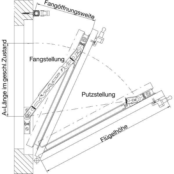 GEZE FPS Fang- und Putzschere, Größe 3, Stahl verzinkt