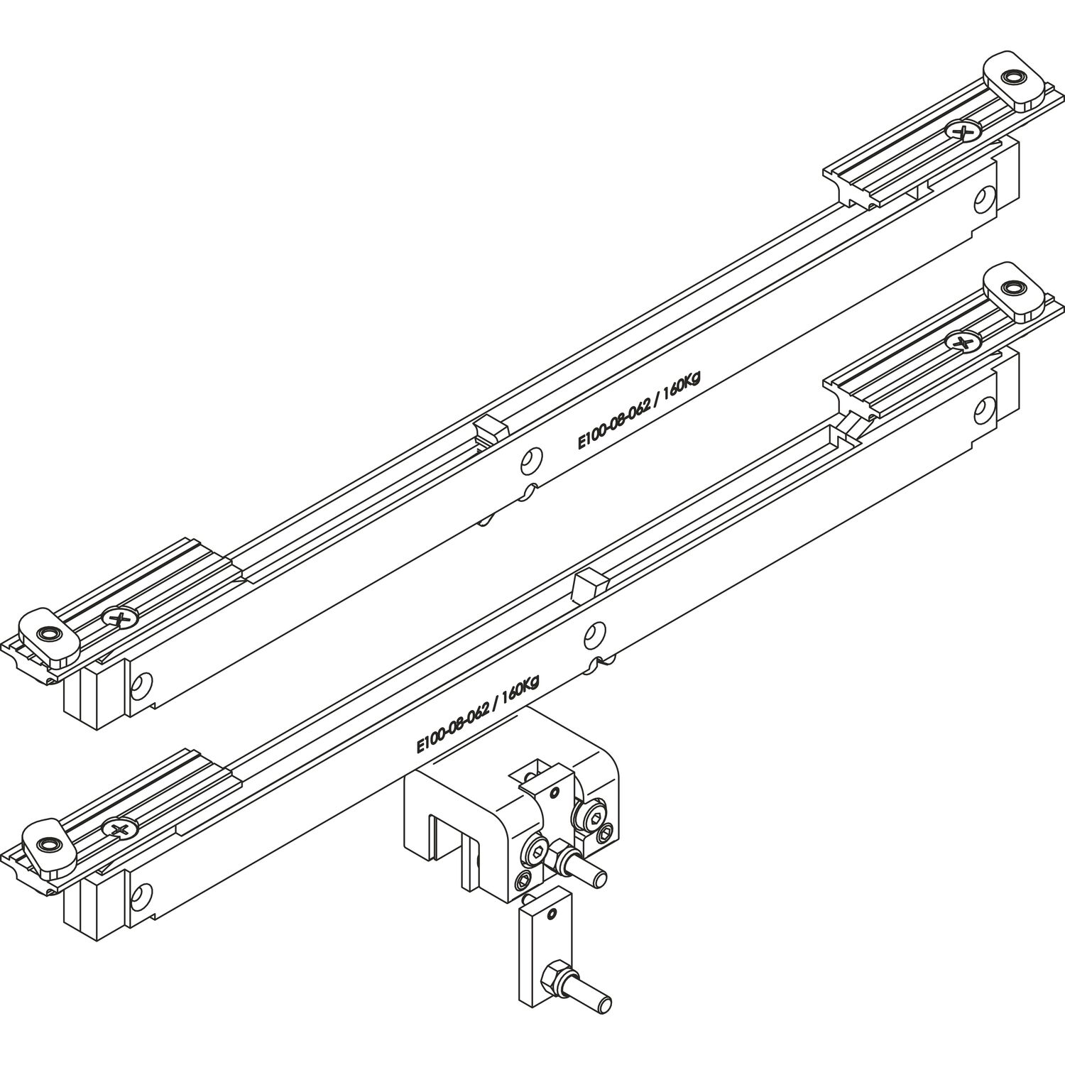 DORMA-Glas Muto 150 Einzugsdämpfung Dormotion beidseitig Flügelgewicht bis 150kg
