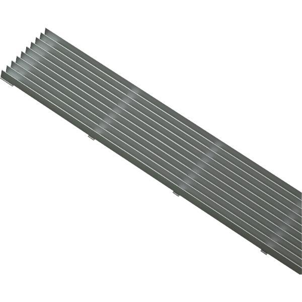 ALUMIS Lüftungsgitter Lamellen 480 x 84 mm Aluminium natur eloxiert