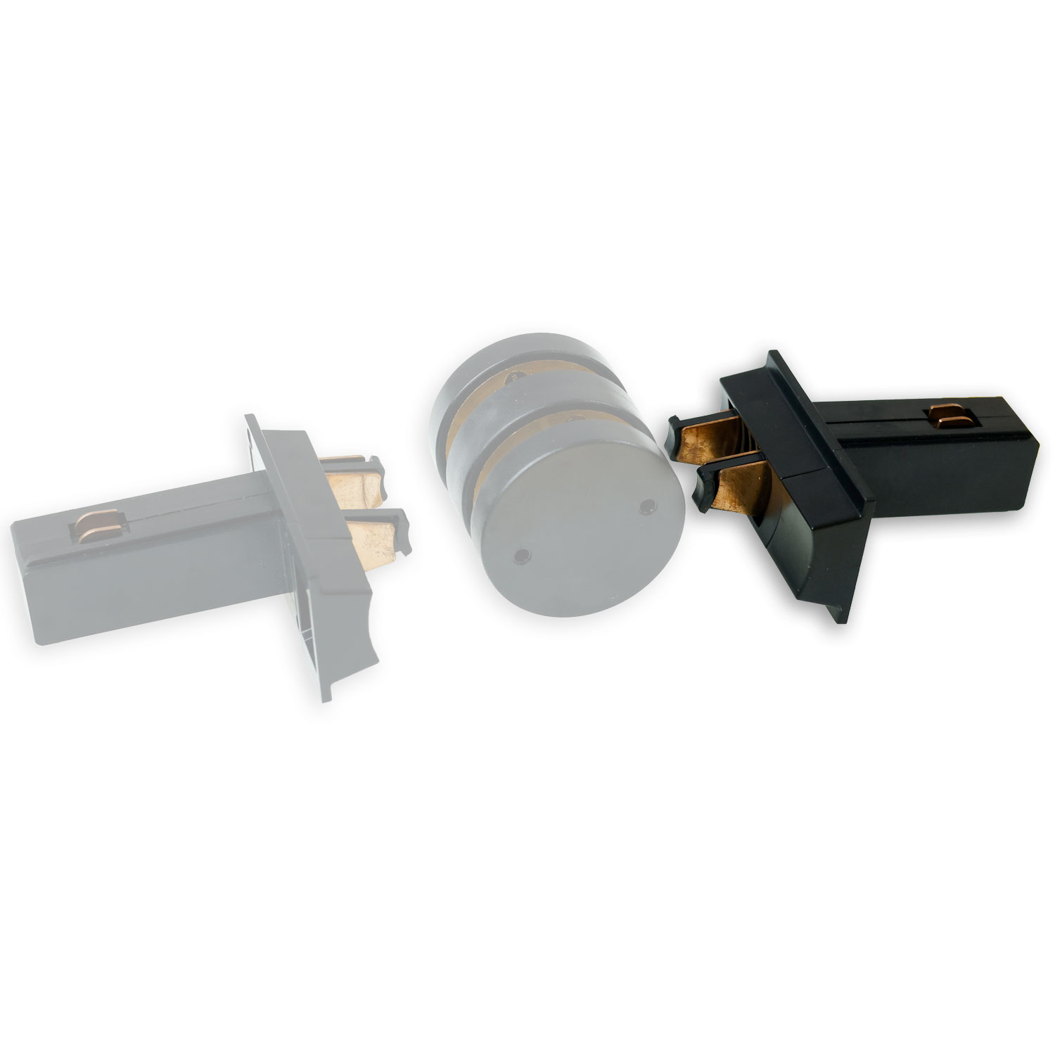 ISOLED Track48 Multi X Verbinder zum Basismodul für Aufbauschiene schwarz max. 6A 4-polig