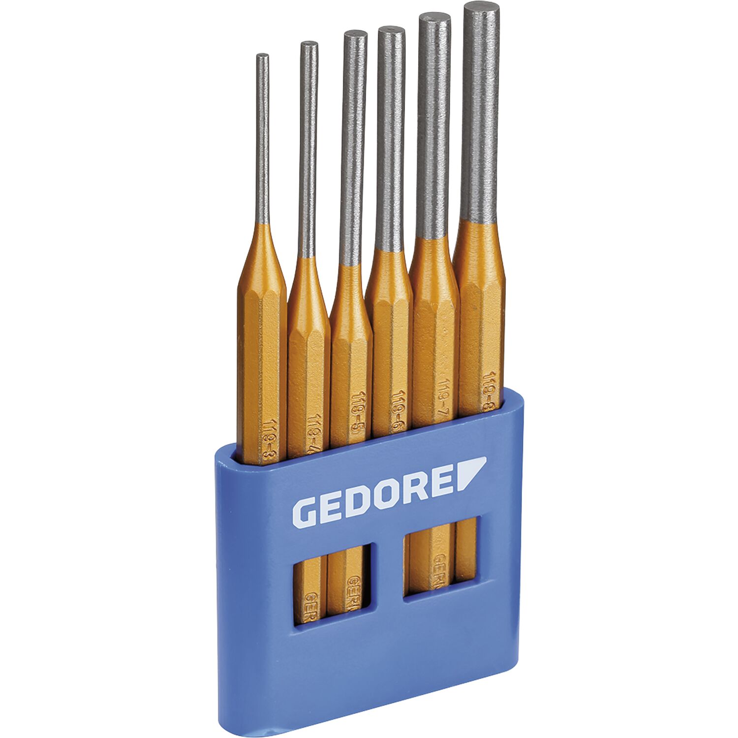 Gedore Splintentreiber-Satz achtkant 6-teilig im PVC-Halter