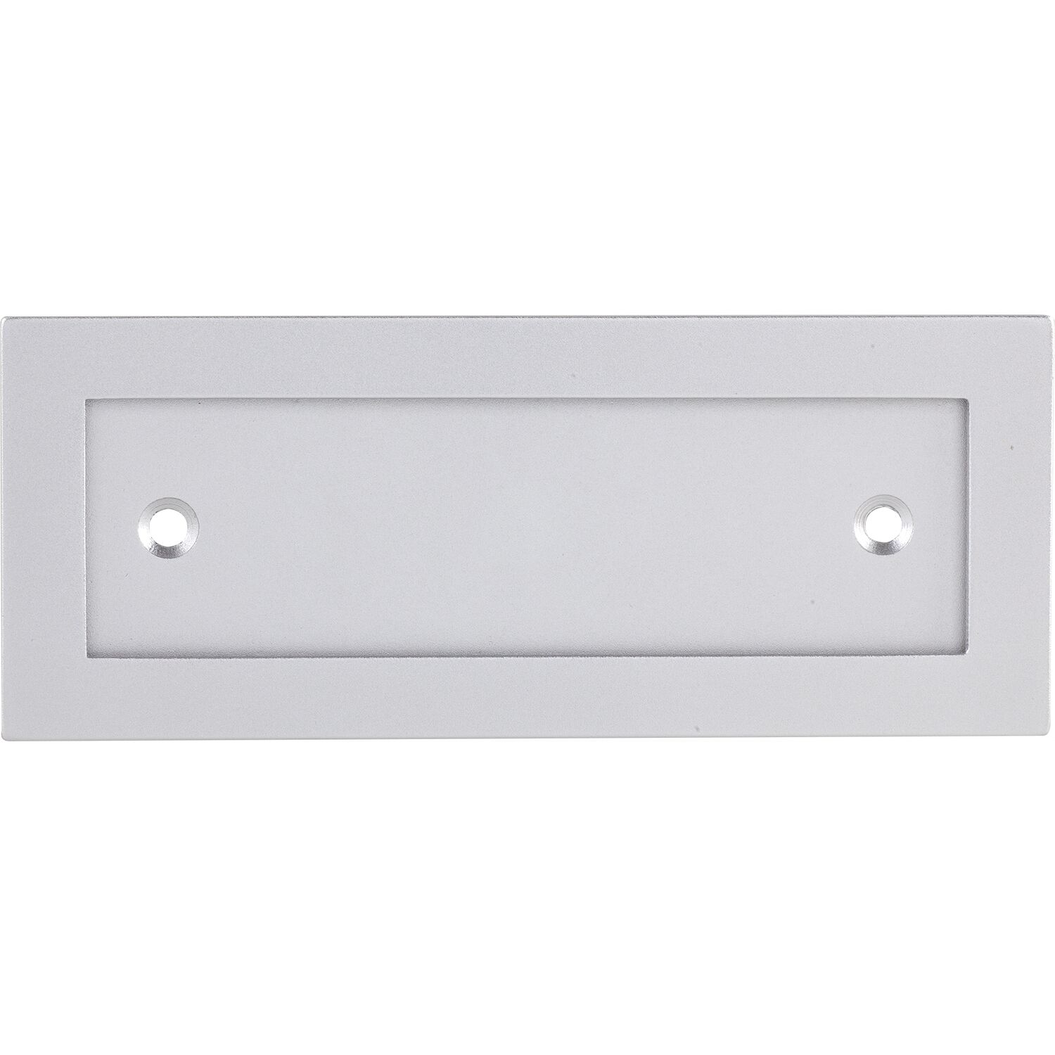 MARCHESI Schriftrahmen, 120 x 48 mm, Aluminium silber eloxiert