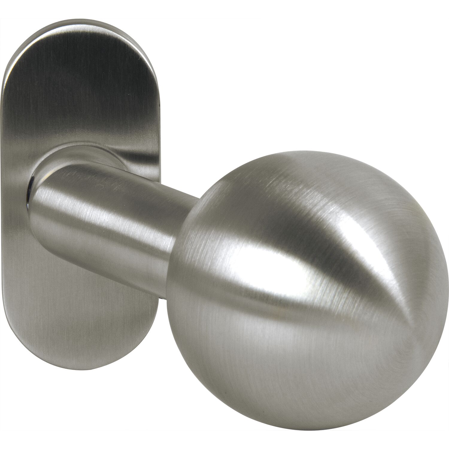 Ogro OGRO Knopfdrückerlochteil PREMIUM 8350 V/6621 - mit Rosette, Edelstahl matt