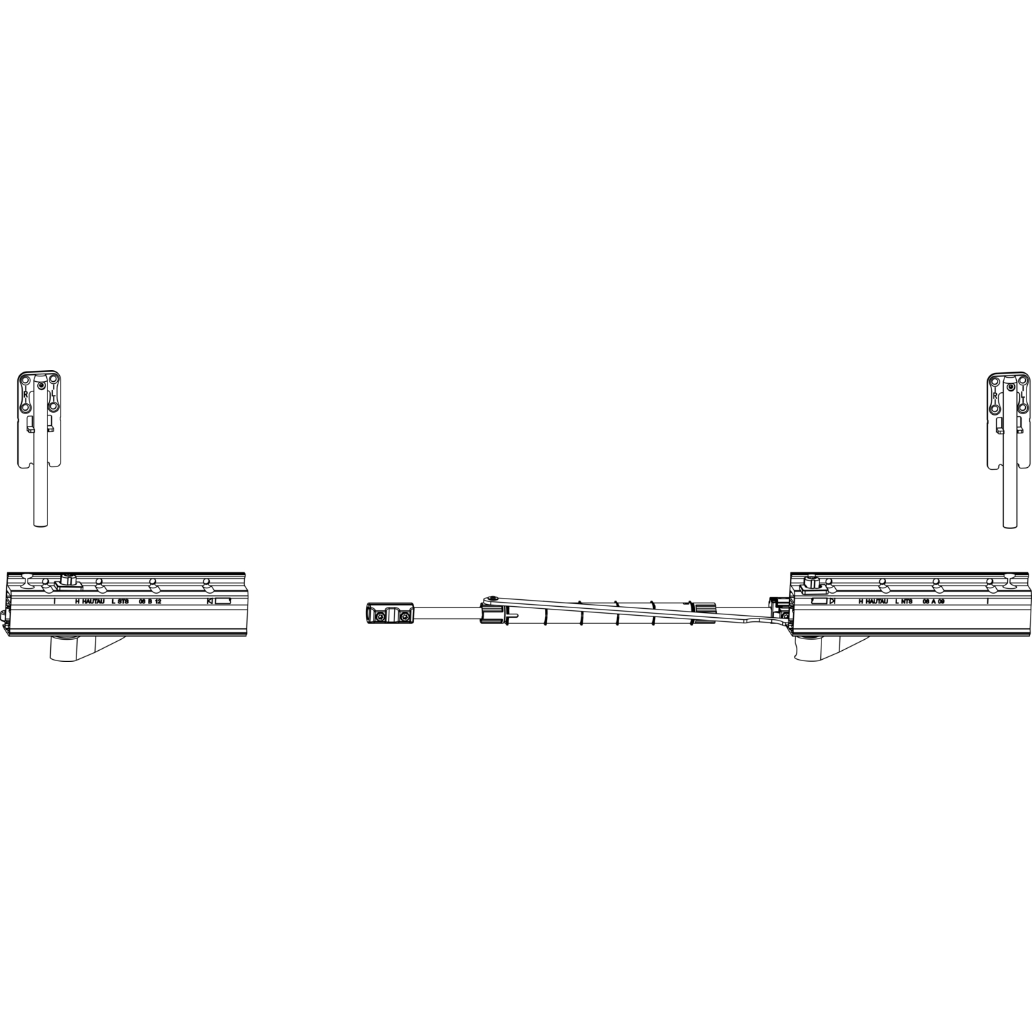 Maco #466778 PAS Grundkarton Laufwagen, rechts, 160 kg (466778)