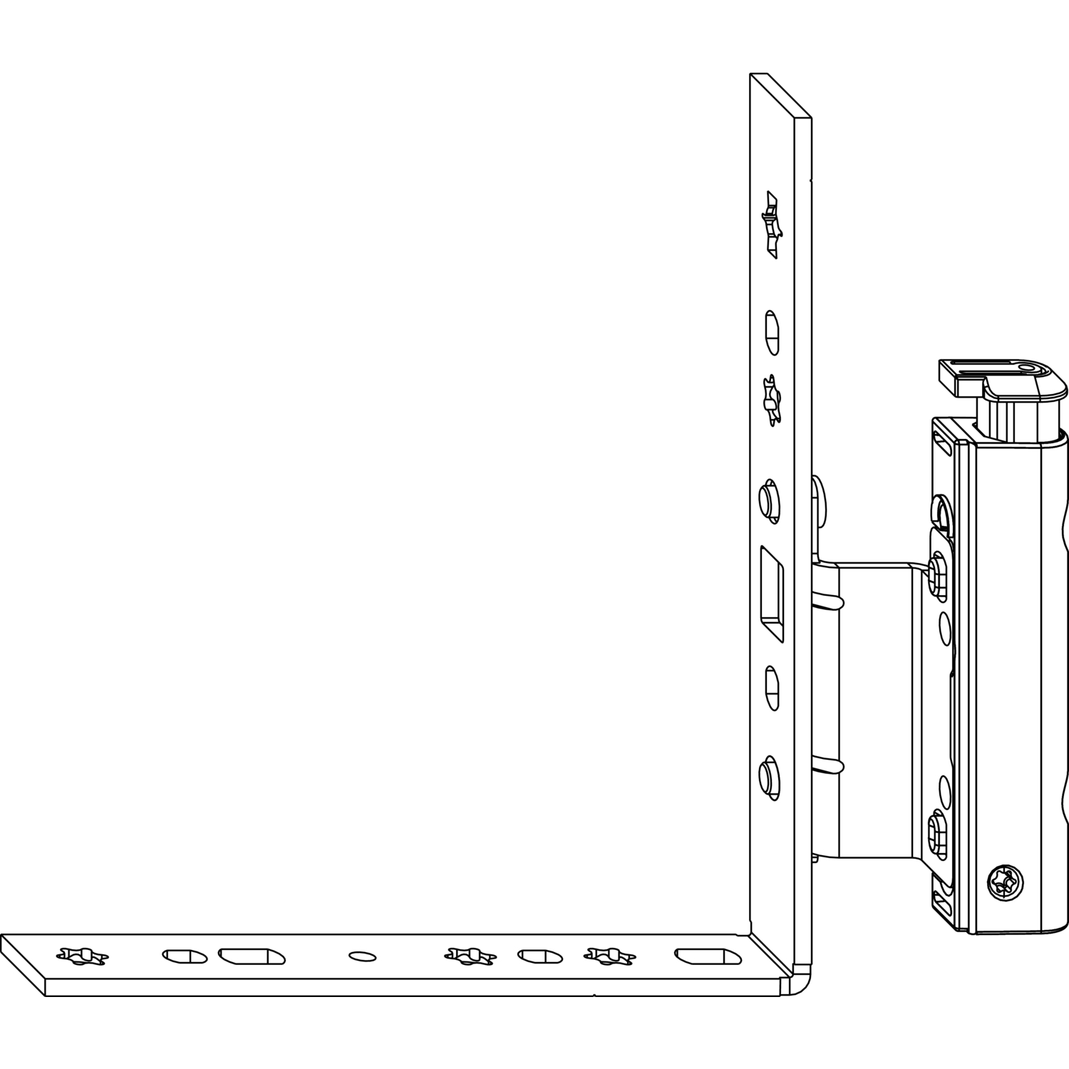 Maco #209412 MACO Falzecklagerband DT130 für Fenstertür mit ÜV, 12/18-13 mm, links, silber