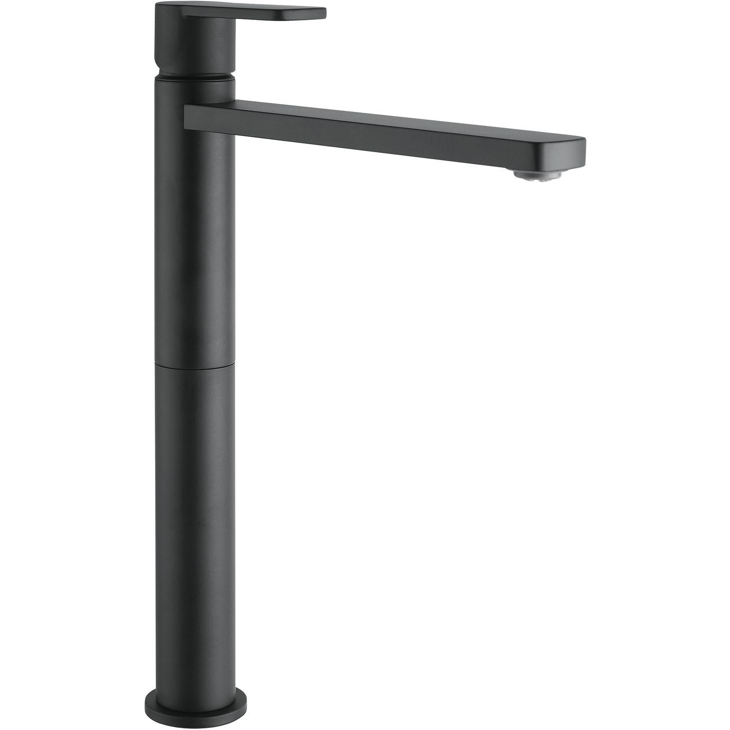 SOLIDO Waschtischarmatur Glam XL druckfest, Schwarz matt