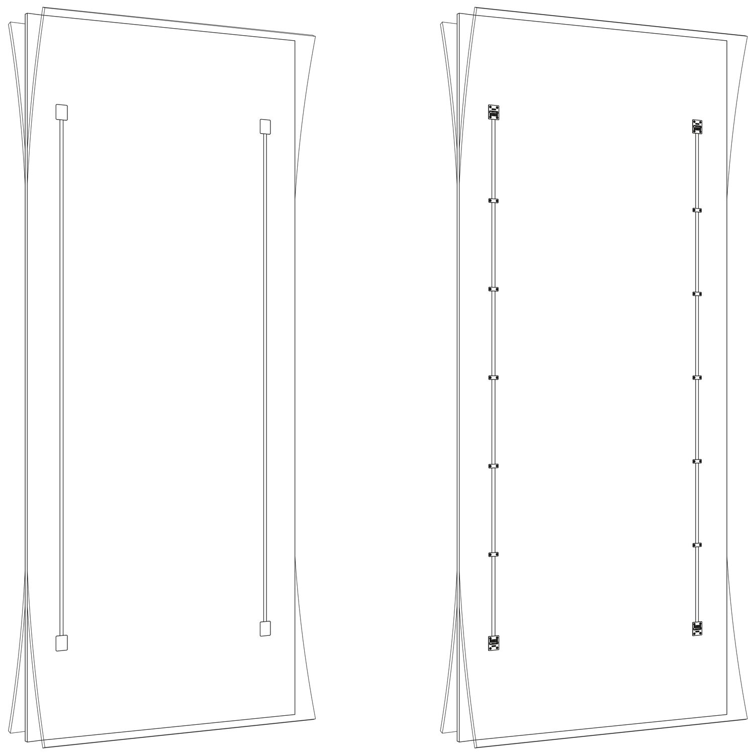 Hawa HAWA Ausrichtbeschlag, Alu blank, Türhöhe 1215 - 1775 mm