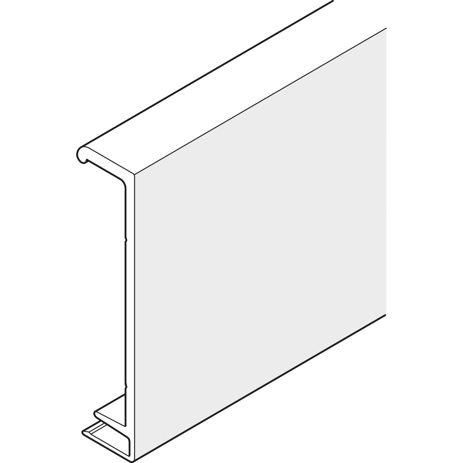 Hawa HAWA-Junior 80/100 Pocket Clipblende zu Montageset Wandtasche L=2000 mm silber