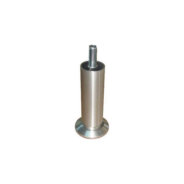 Dekorfuß Fuß ø 30 mm, Länge 160 mm,Aluminium matt geschliffen,klar matt lackiert