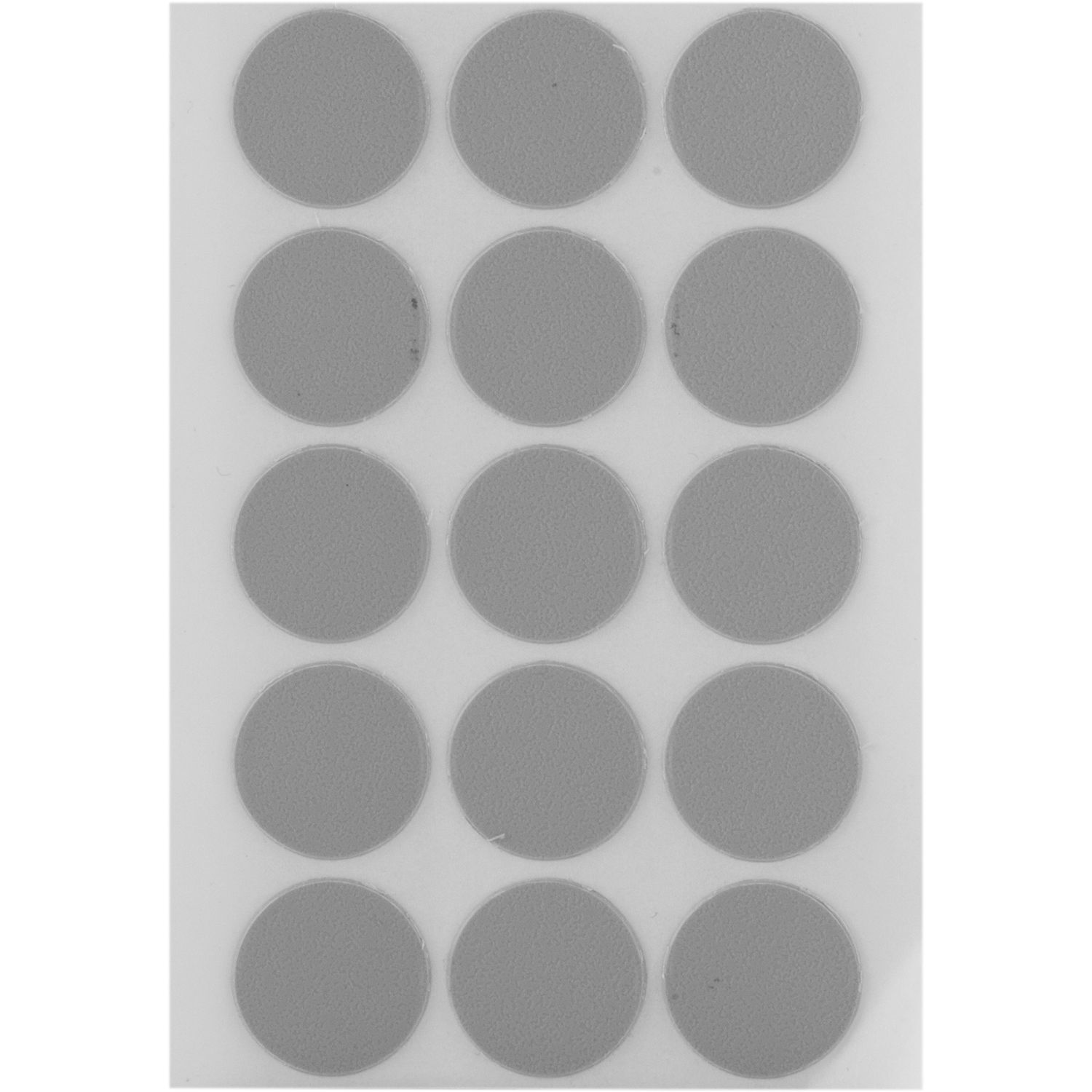 Abdeckkappe selbstklebend, ø20mm, 15 Stück, Kunststoff grau