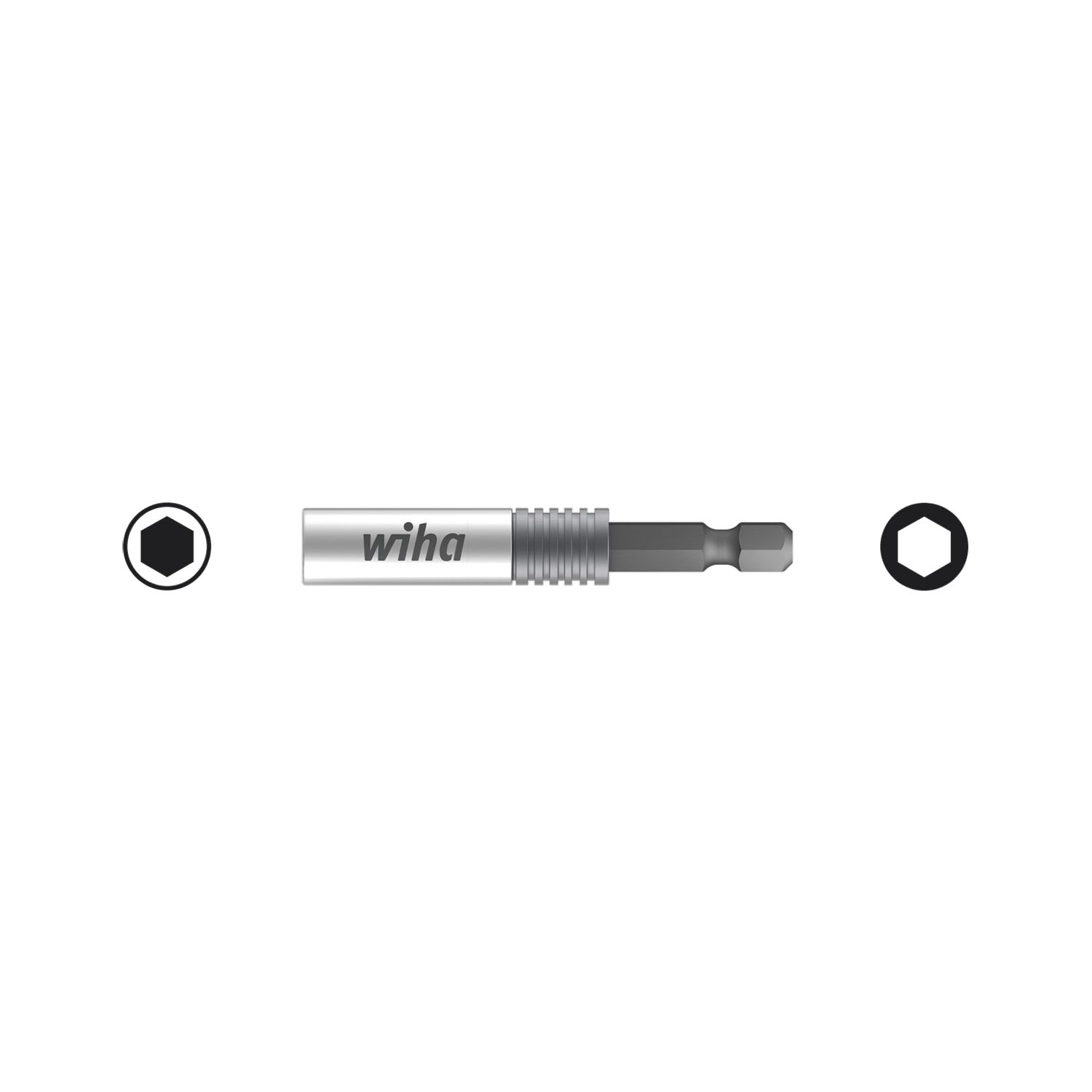 wiha Edelstahl Universal Bithalter CentroFix Super Slim 1/4"sechskant 50 mm ()
