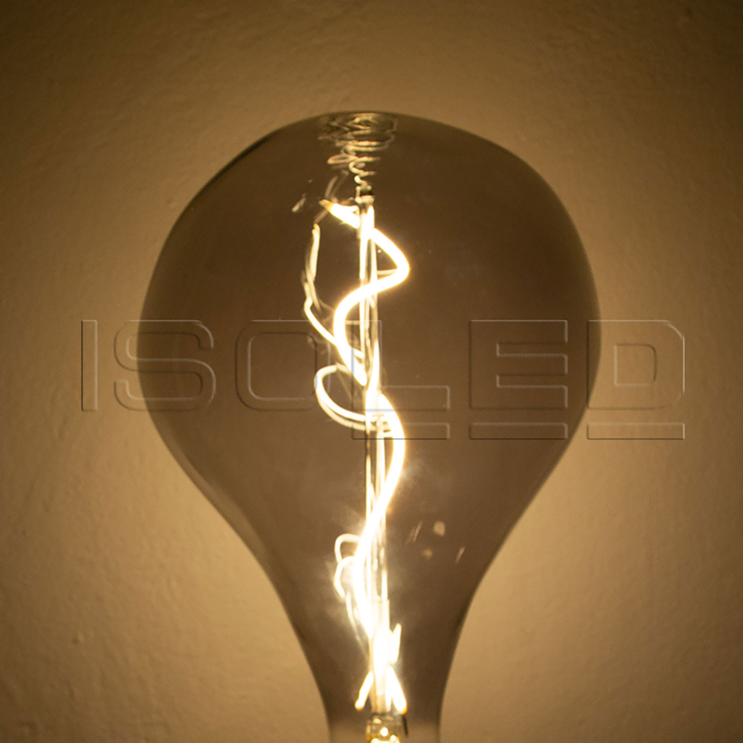 ISOLED E27 Vintage Line LED Dekobirne 165 4W ultrawarmweiß Glas smoky dimmbar