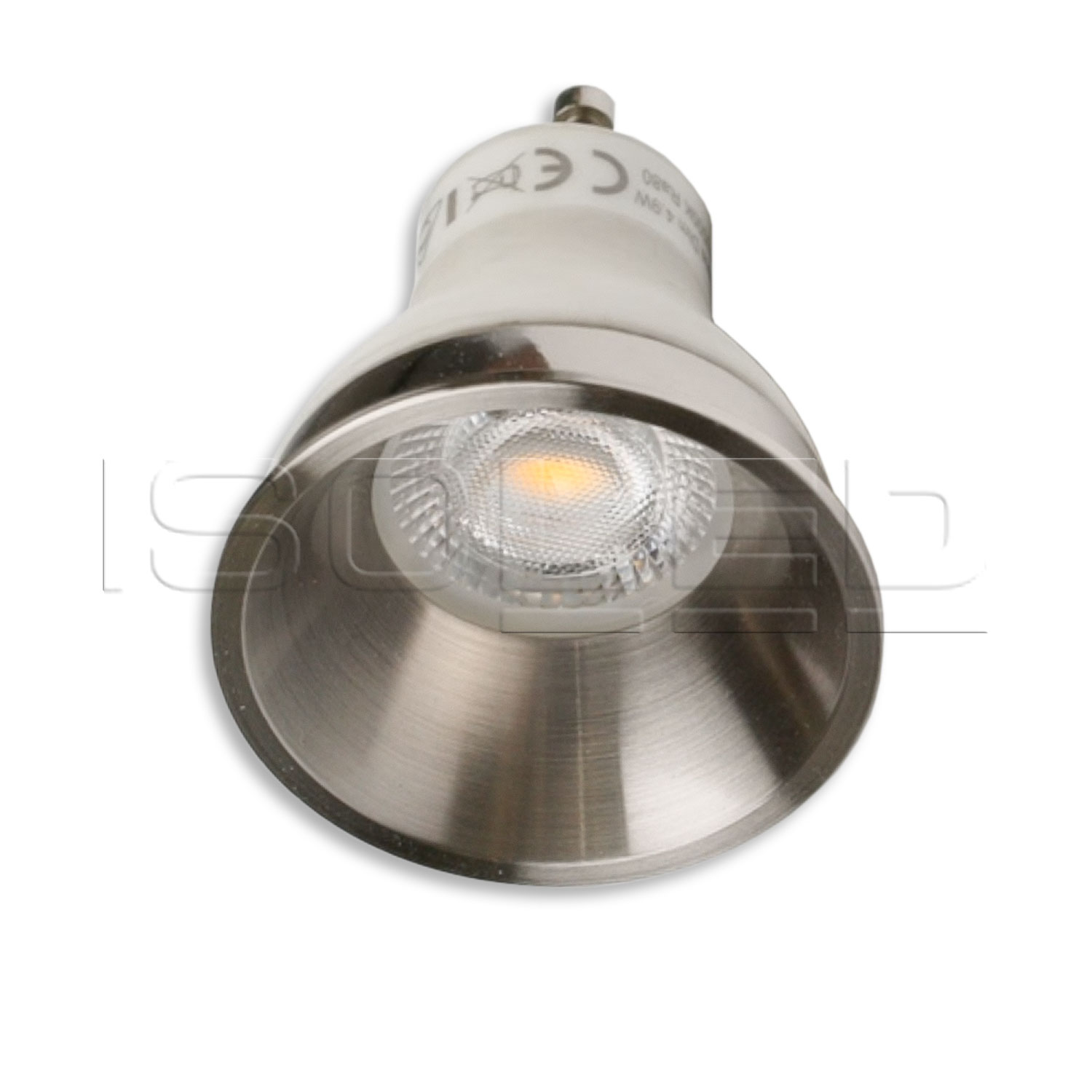 ISOLED Cover für LED Spot und LED Modul SYS-GU10 nickel gebürstet rückversetzt UGR