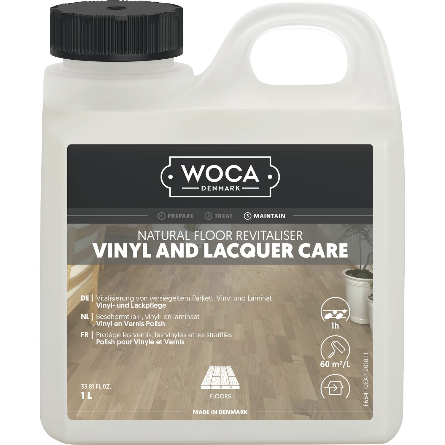 Woca Vinyl- und Lackpflege 1 Liter