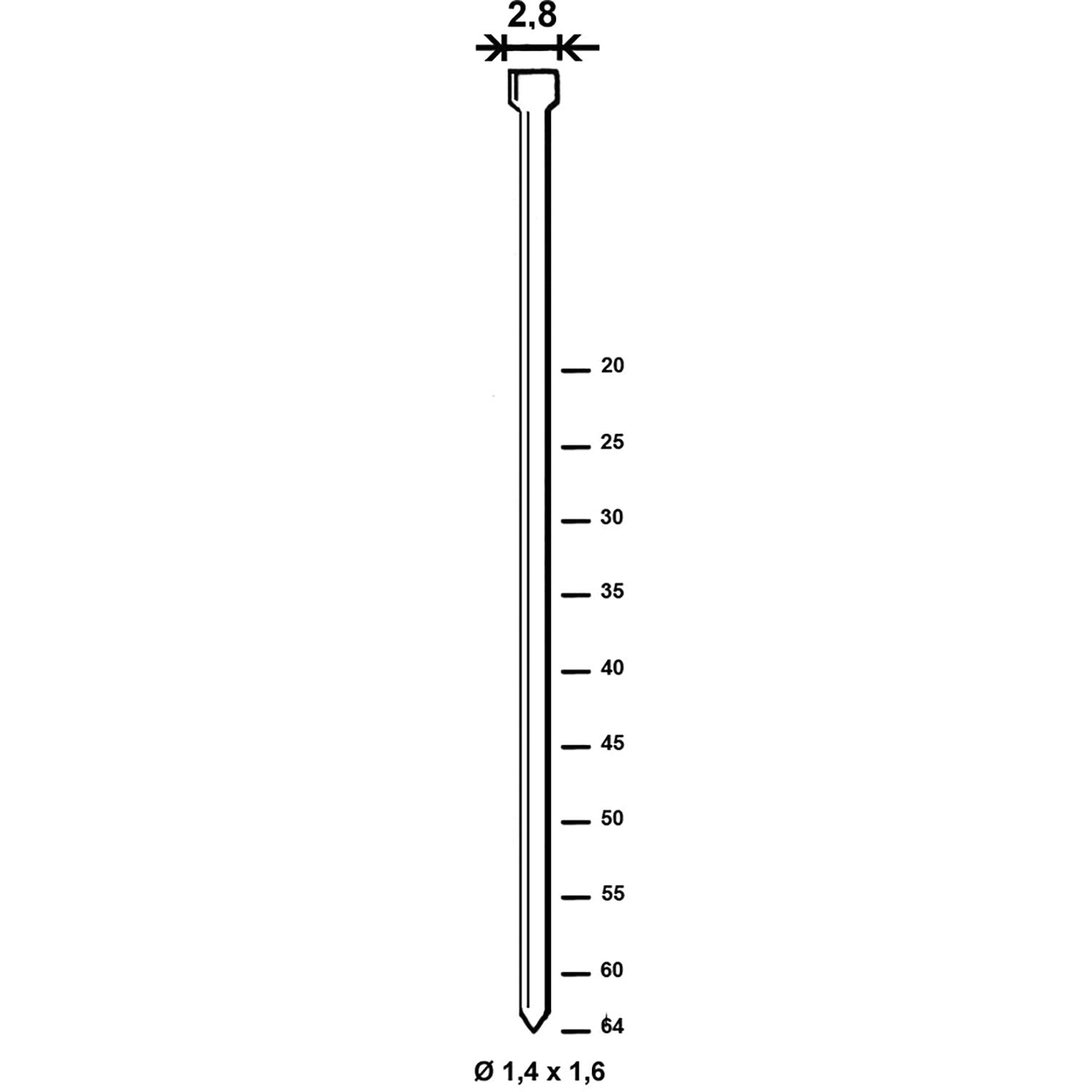 ALSAFIX Stauchkopfnagel N 50 mm aus Stahldraht verzinkt (4000 St) (4 TS)