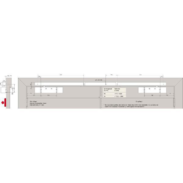 dormakaba Türschließer TS 98 XEA GSR-EMF2-VK, EN 1-6, mit Gleitschiene, silber
