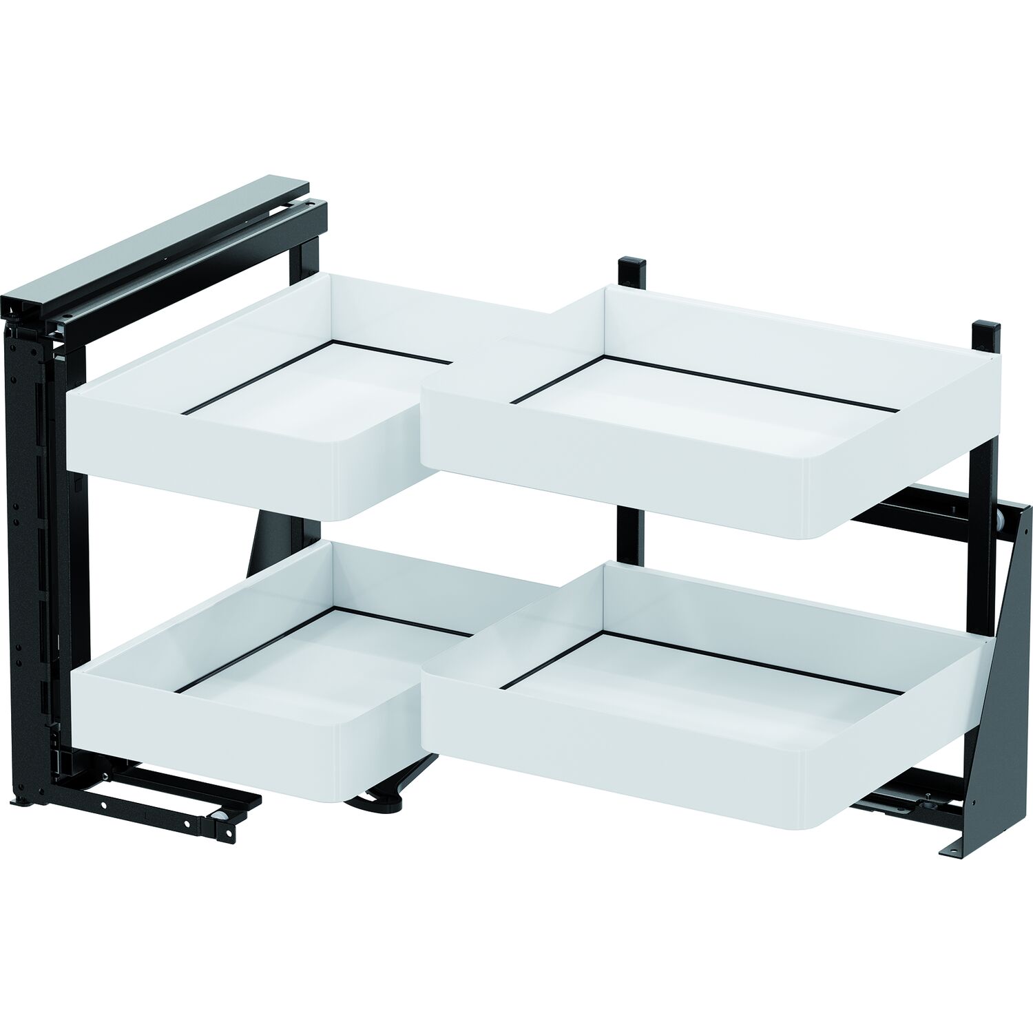 Vauth-Sagel VS COR FOLD Eckauszug Set Planero KB 900 mm links Weiß/Lava