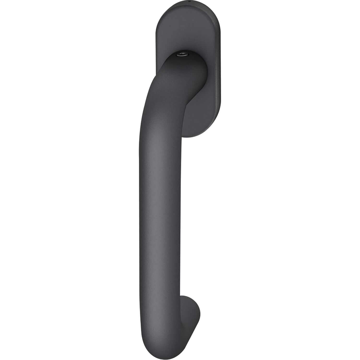 FSB FSB Fenstergriff 34 1070 ovale Rosette, Aluminium schwarz matt