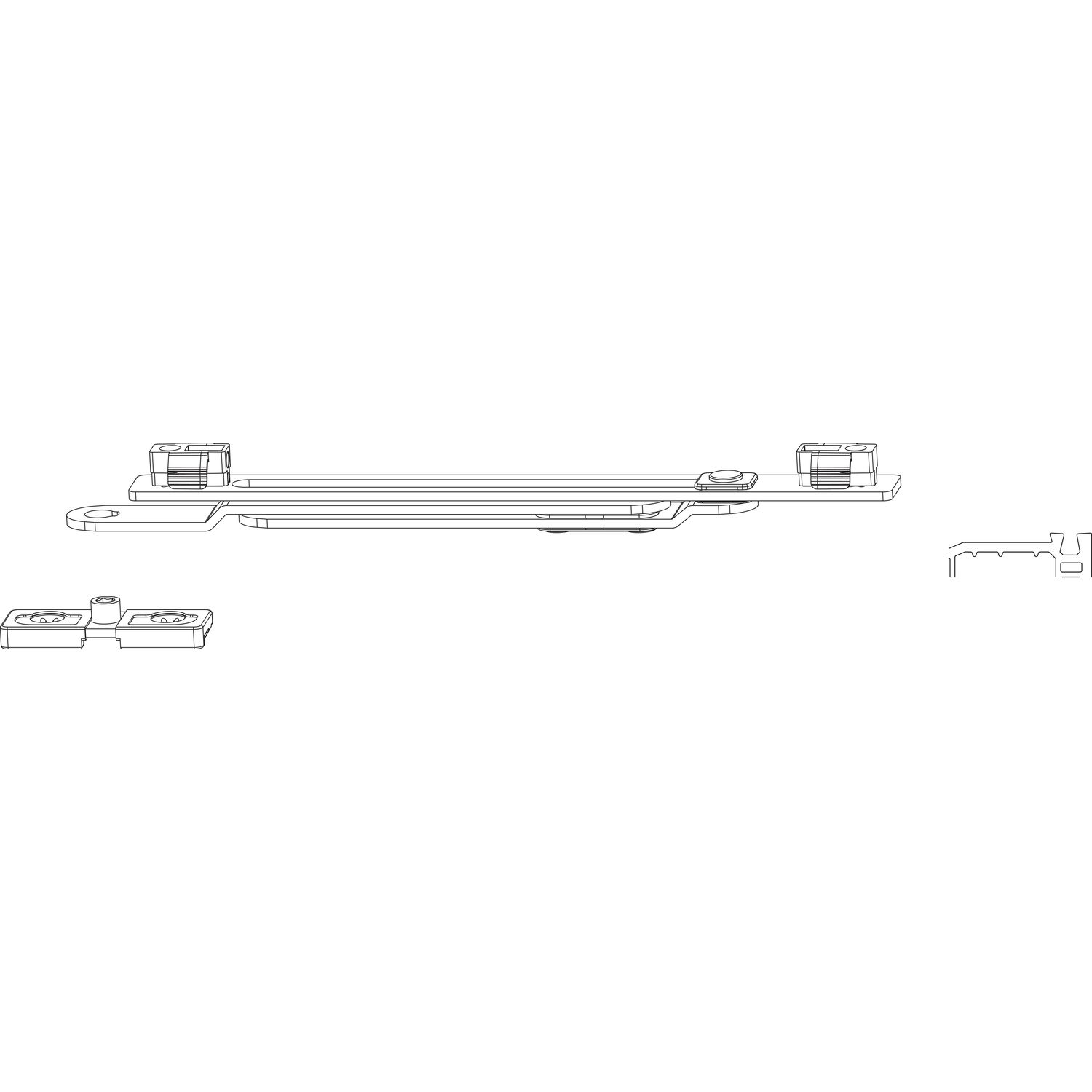 Maco #103625 MACO Drehbegrenzung POWER, PVC Typ 1, FFB 330-1400 mm, 150kg , silber