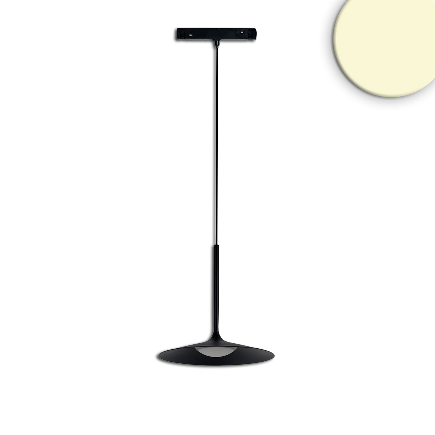 ISOLED Track48 Hängeleuchte Shade 5,5W 120° 48V DC schwarz 3000K