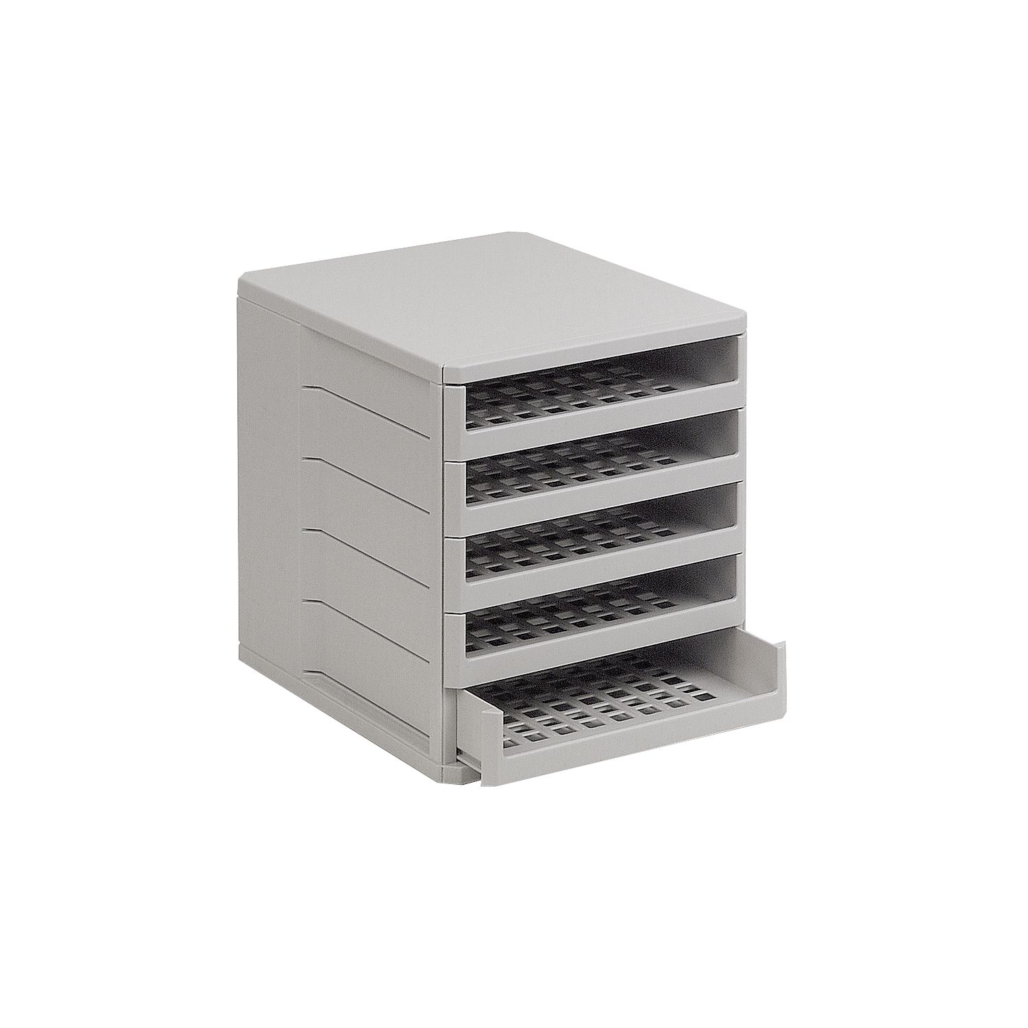 ninka Ablagebox Ordner Breite 275mm Höhe 320mm Kunststoff weißgrau