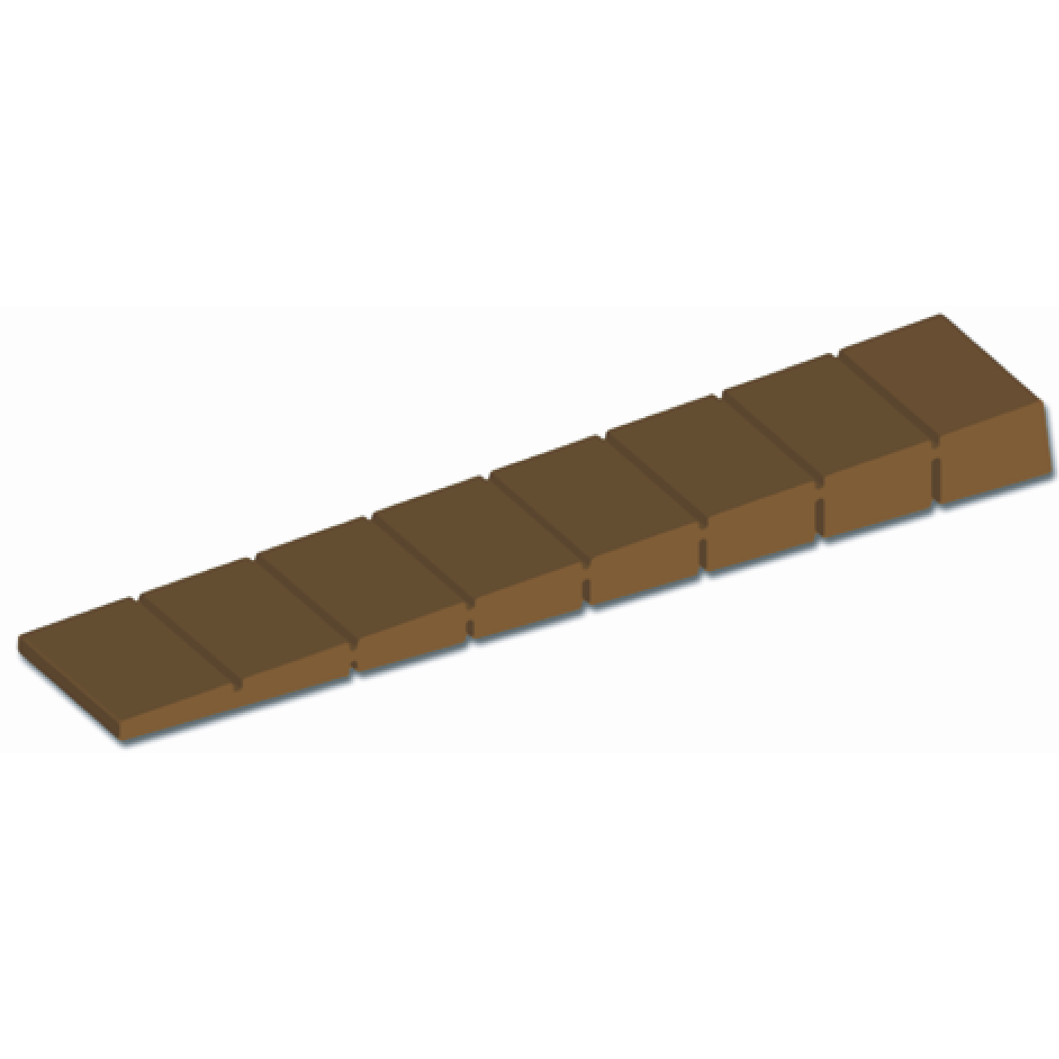 Möbelkeil, Länge 100 mm, Breite 20 mm, Kunststoff braun