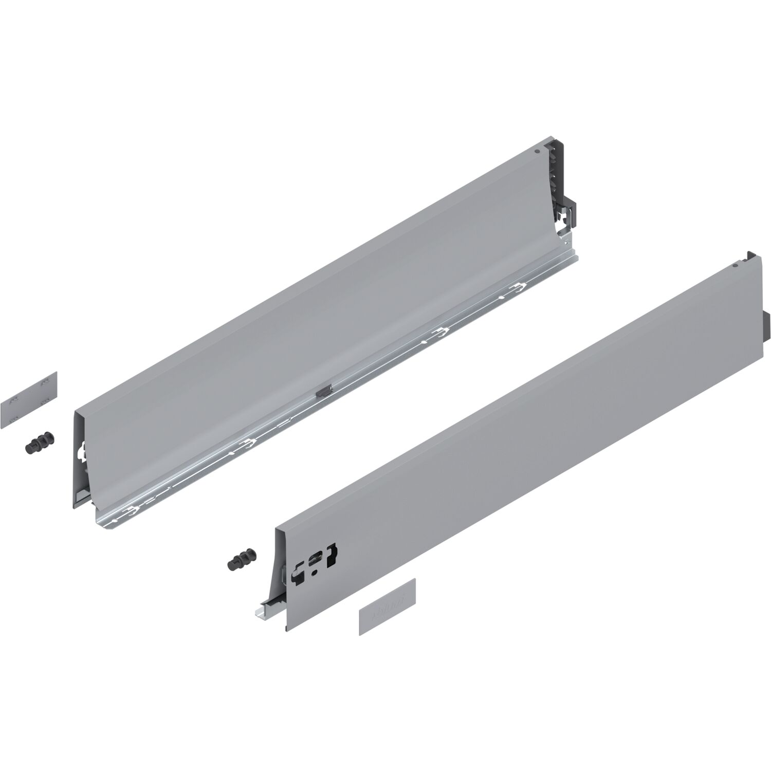 blum TANDEMBOX antaro Zarge Höhe K, NL 650, Stahl grau RAL 9006 ()