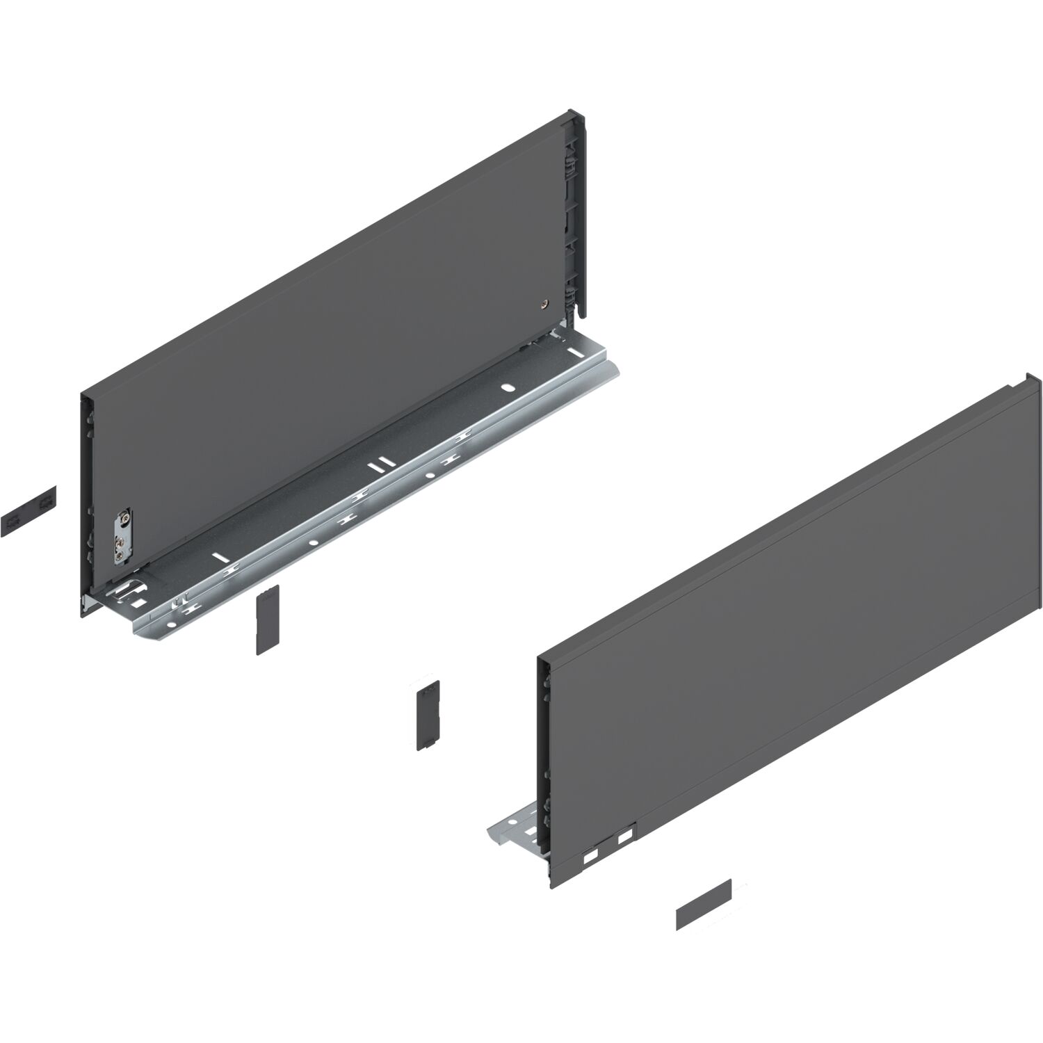 blum LEGRABOX pure Zarge Höhe C, NL 450, Oriongrau-matt