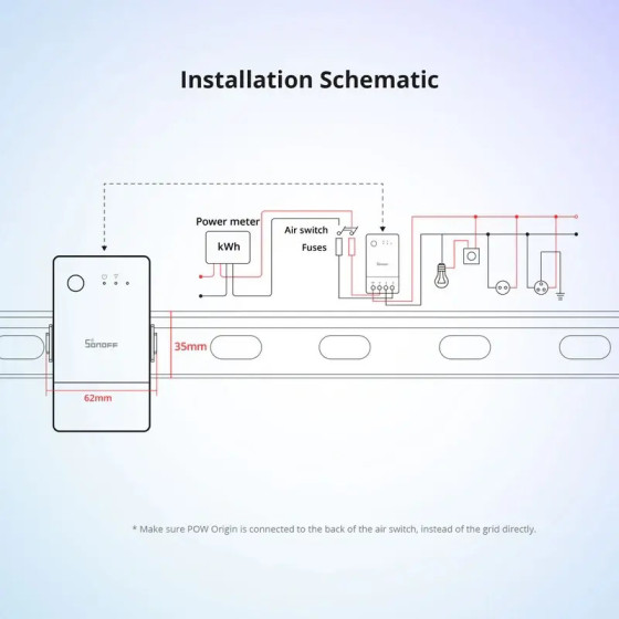 Sonoff WiFi Smart power meter switch Sonoff