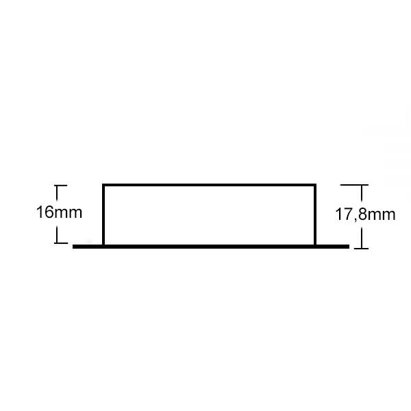 ISOLED Cover Aluminium rund weiß rückversetzt für Sys-90