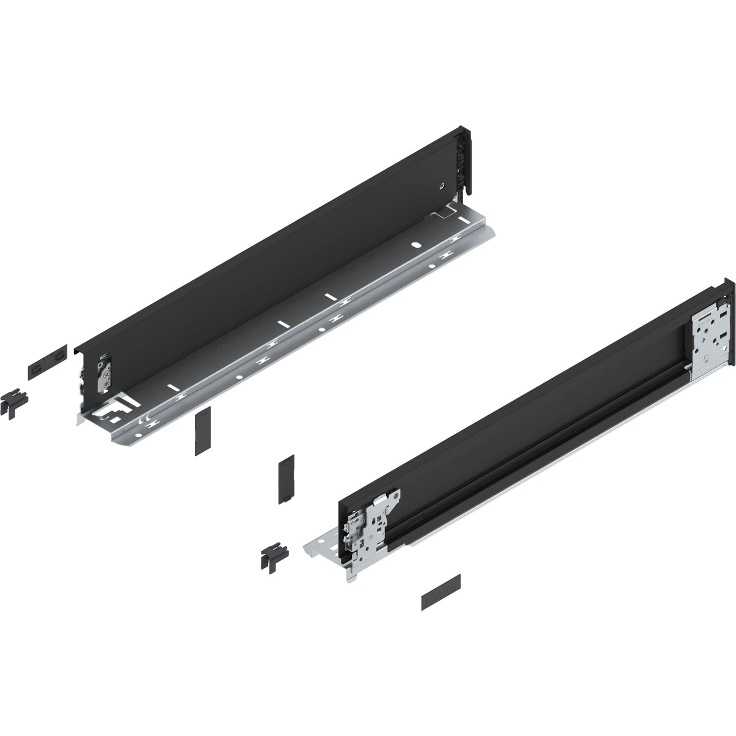 blum LEGRABOX special edition Innenzarge Höhe M, NL 500 mm, Carbonschwarz