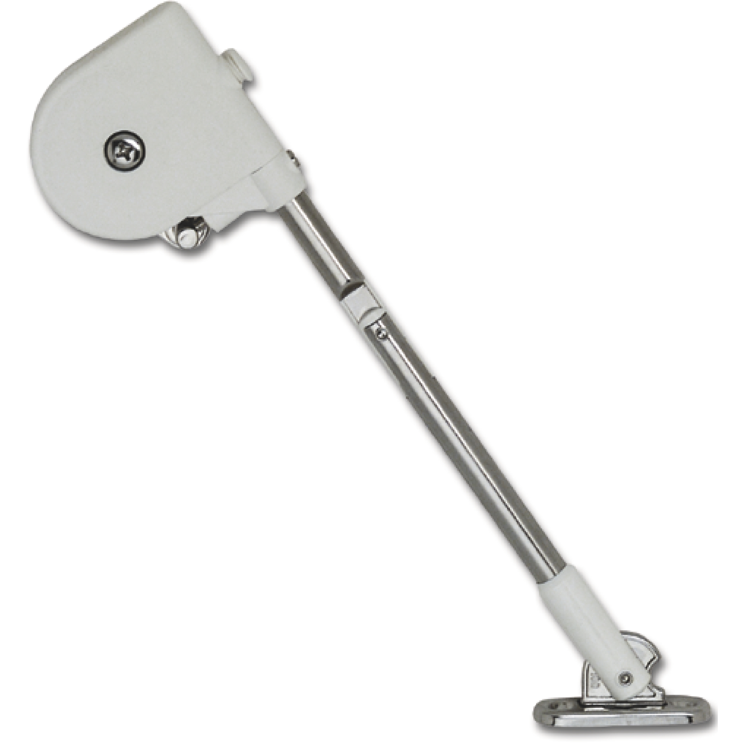 Lamp® Bremsklappenhalter SDS, Öffnungswinkel 90°, Stahl vernickelt/KST weiß